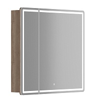 Sancos Зеркало-шкаф Mirror 90 с подсветкой MI90EG дуб галифакс натуральный
