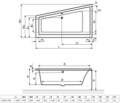 Excellent Акриловая ванна M-Sfera 160x100 левая – фотография-3