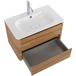 Cezares Тумба под раковину Relax 80 подвесная дуб карамельный – фотография-4