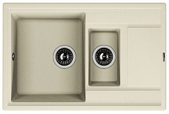 Florentina Мойка гранитная Липси 780К с крылом шампань – фотография-1
