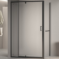 RGW Душевой уголок Passage PA-078-1B (PA-008B + Z-060-2B) 100x100 профиль черный стекло прозрачное – фотография-1