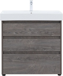 Aquanet Тумба под раковину Nova Lite 85 дуб рошелье – фотография-3