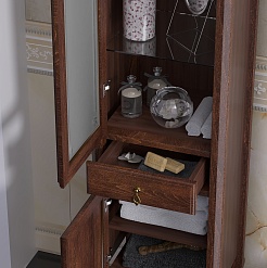 Opadiris Шкаф-пенал для ванной Лоренцо 45 орех L – фотография-3