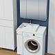 СанТа Тумба с раковиной под стиральную машину Марс 80 L белая – картинка-14