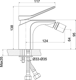 Cersanit Смеситель для биде Odra 63053 – фотография-7