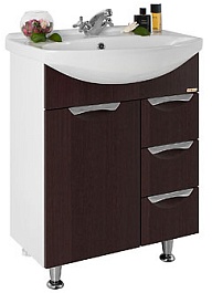 Водолей Тумба под раковину Лира 65 венге, с ящиками – фотография-1