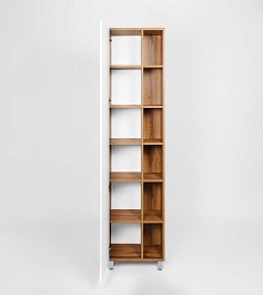 Viant Шкаф пенал Бостон 45 белый/дуб вотан – фотография-4