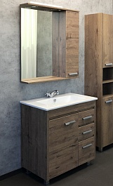 Comforty Мебель для ванной Марио 75 дуб темный – фотография-1