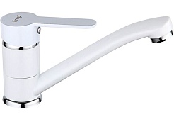 Frap Смеситель для кухни H41 F4541 белый/хром – фотография-1