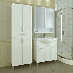 СанТа Мебель для ванной Дублин 80, 2 ящика – фотография-2