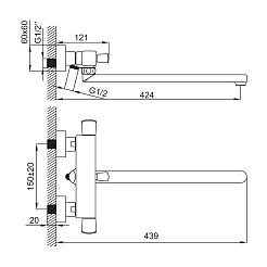 Iddis Смеситель для ванны MONET MONSBL0i10 – фотография-2