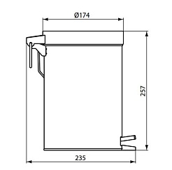 Ideal Standard Мусорное ведро IOM 3 л – фотография-2