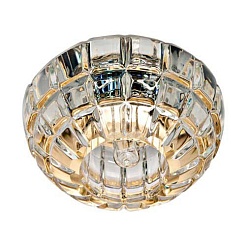 Feron Встраиваемый светильник JD87 JCD9 прозрачный, золото – фотография-1