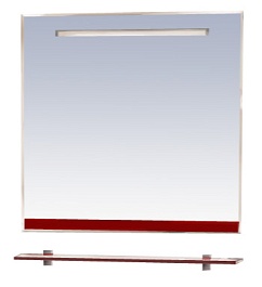 Misty Зеркало для ванной Джулия 90 бордо – фотография-1