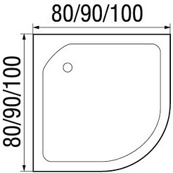 River Душевая кабина NARA Light 80/15 МТ – фотография-15