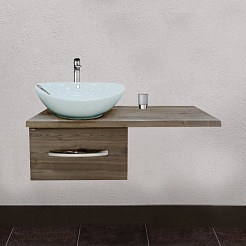 Misty Мебель для ванной Техас 120 L дуб вотан – фотография-7