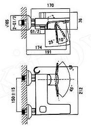 D&K Смеситель "Lessing Rhein DA1323201" для ванны – фотография-2