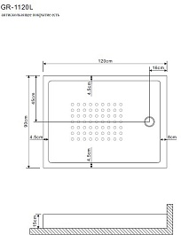 Grossman Душевой поддон 120x90 L GR-11200920L – фотография-2