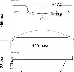 Equil Раковина мебельная Adel 100 белая – фотография-3