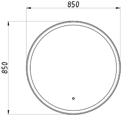 ASB-Woodline Зеркало Марика 85 круглое белое – фотография-4