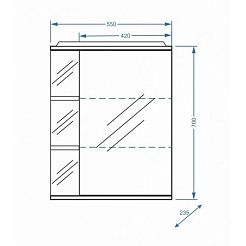 Stella Polare Мебель для ванной Концепт 55 ЭКО – фотография-8