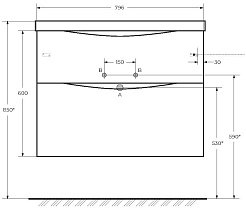 BelBagno Мебель для ванной Marino-H60 80 Rovere Nature – фотография-12