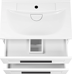 Misty Тумба c раковиной Модерн 70 подвесная белая – фотография-5