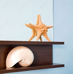 Бриклаер Зеркало для ванной "Куба 120" венге – фотография-3