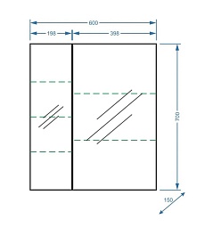 Stella Polare Мебель для ванной Концепт 60, Парма – фотография-13