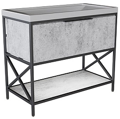 Mixline Мебель для ванной Бруклин 100 бетон – фотография-5