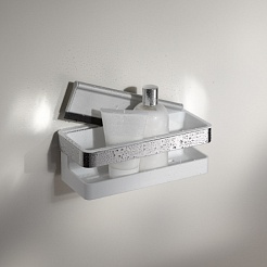 Keuco Полка Collection Moll 12758 хром, белая – фотография-3