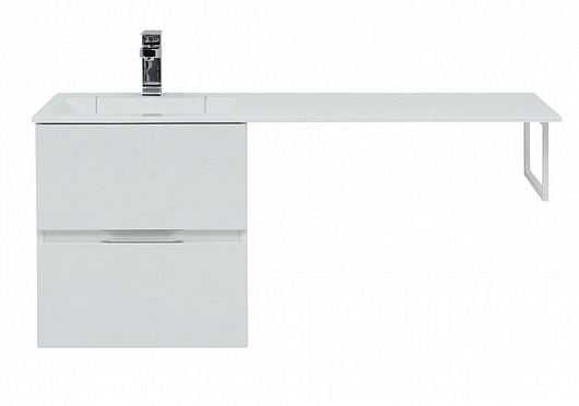 Aquanet Тумба с раковиной Алвита 120 L белая – фотография-8