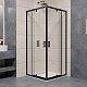 RGW Душевой уголок Passage PA-038B 80x80 профиль черный стекло прозрачное – фотография-5