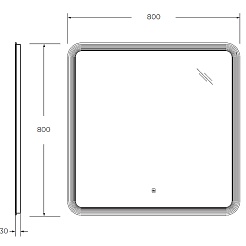 Cezares Зеркало Duet 80 – фотография-10