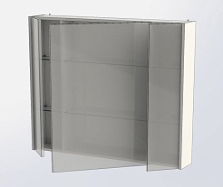 Aquanet Зеркальный шкаф "Франка 105" белый – фотография-7