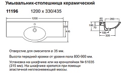 IDO Раковина "Shape" 1119601101 – фотография-3