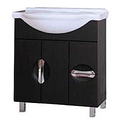 Misty Тумба с раковиной Глория 75 венге – фотография-1