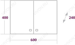 Onika Шкаф навесной Нива 40х60 – фотография-2