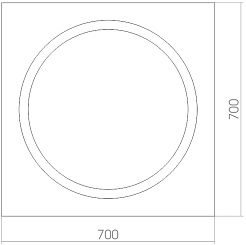 Mixline Зеркало Стиль Меридиан 70 – фотография-2