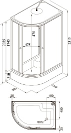Triton Душевая кабина Риф В 120x80 R – фотография-6