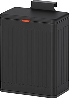 WeltWasser Ведро для мусора WW Vine BL 8L черное матовое