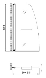 Gemy Шторка для ванны New Rockcoco S03200 – фотография-2