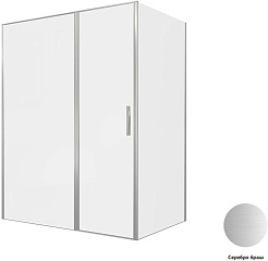 Allen Brau Душевой уголок Priority 160x100 3.31038.BA/3.31047.BA серебро браш – фотография-5