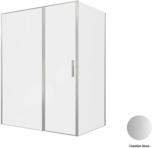 Allen Brau Душевой уголок Priority 160x100 3.31038.BA/3.31047.BA серебро браш – картинка-5