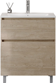 Teymi Тумба с раковиной Laina 70 дуб светлый – фотография-1