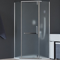 RGW Душевой уголок Hotel HO-081 100x100 профиль хром стекло матовое сатинат