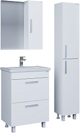 Grossman Мебель для ванной Нео 60 2 ящика белая – фотография-2