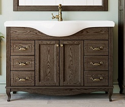 ValenHouse Тумба под раковину Эллина 120 кальяри, фурнитура бронза – фотография-1