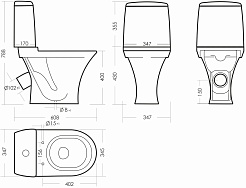 Sanita Унитаз-компакт Аттика люкс 415259 – фотография-6