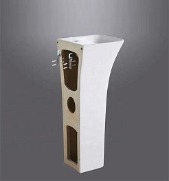 Ceruttispa Раковина напольная Alessia 42 CT7834 белая – фотография-7